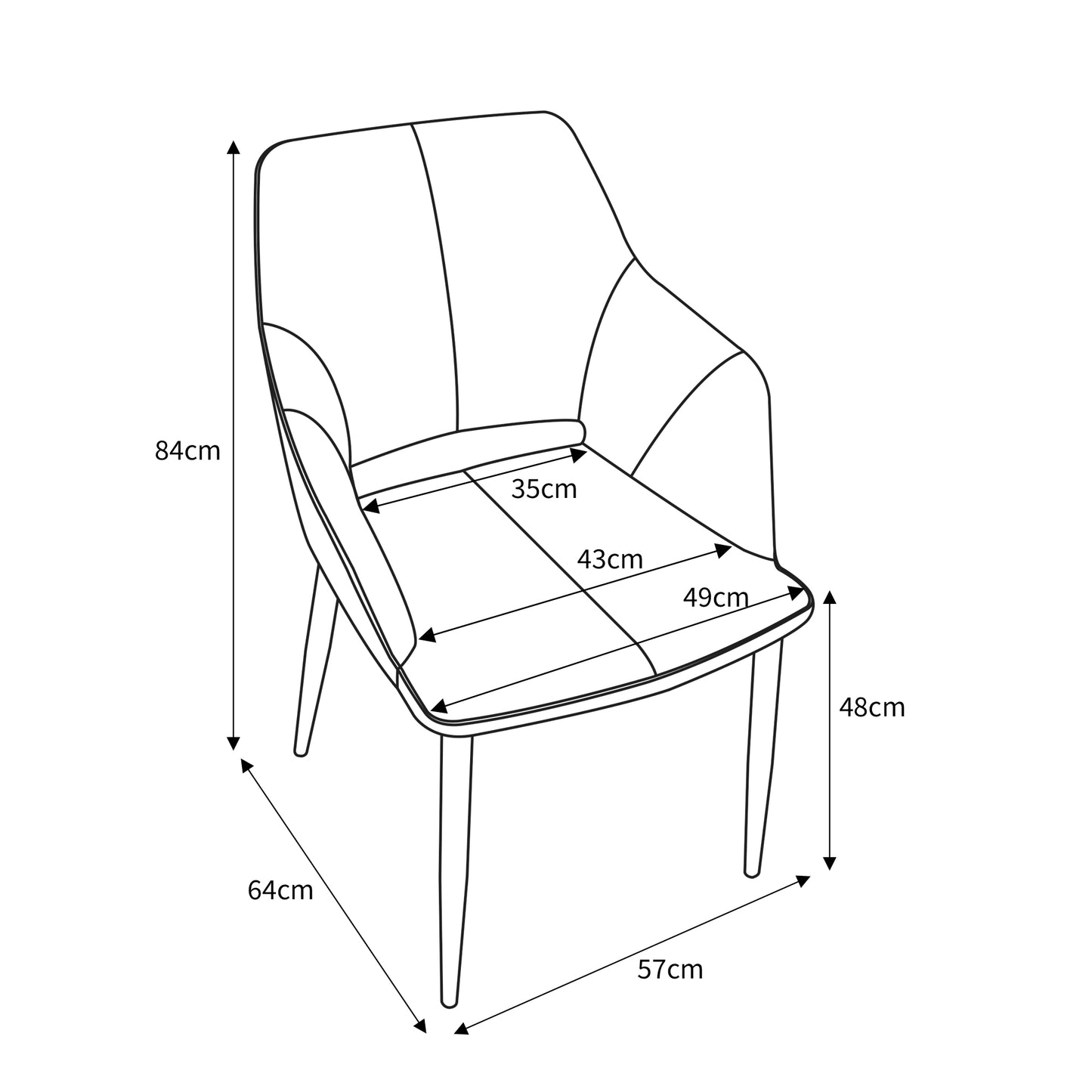 Nero Brushed Velvet Lime Gold Dining Chair (Set of Two)