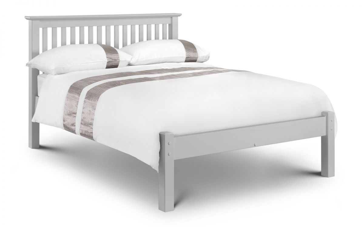 Barcelona Bed LFE 135cm Double - Dove Grey Julian Bowen