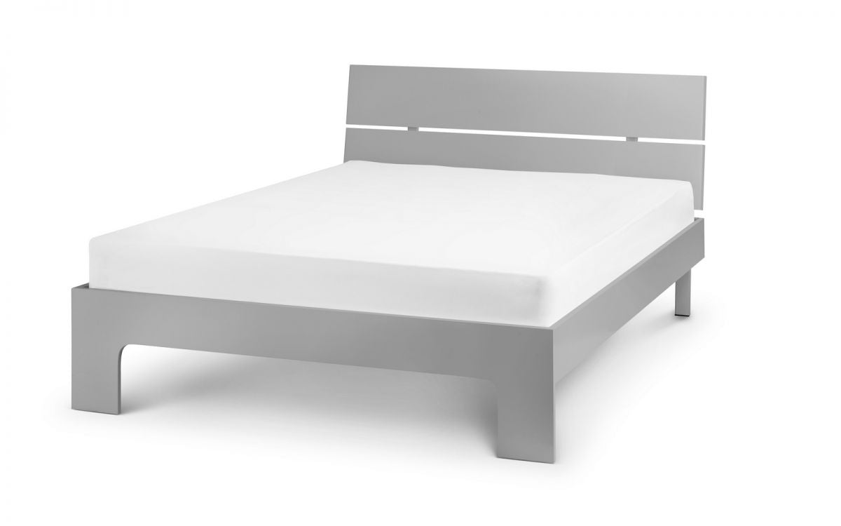 Manhattan Bed 150cm King Size - Grey Julian Bowen