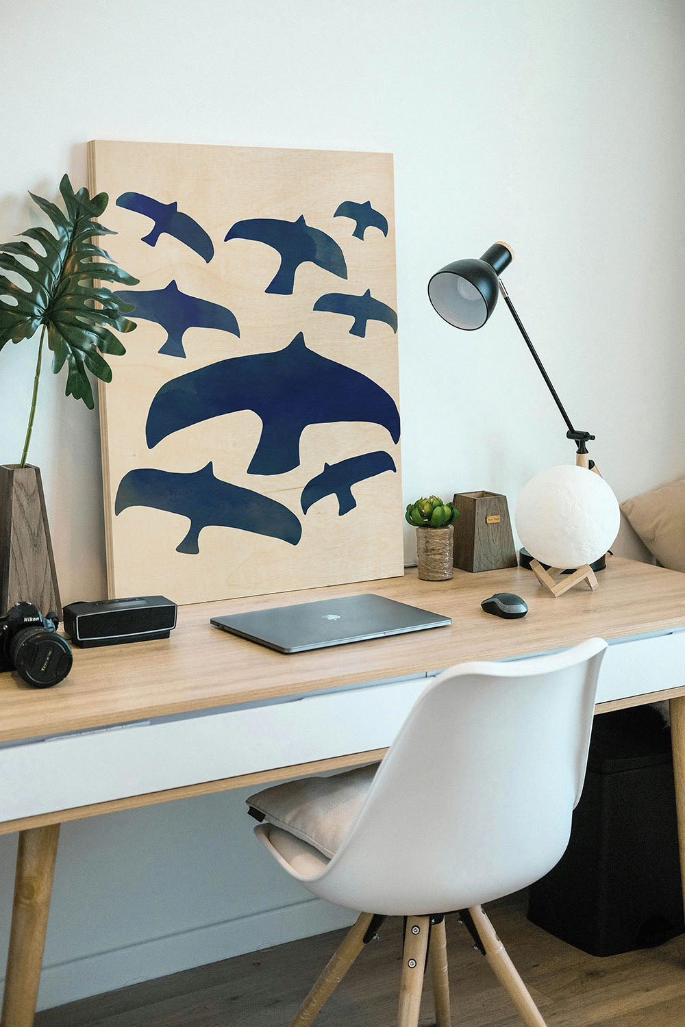 Matisse Seagulls I Wood Art Print - Oakavia