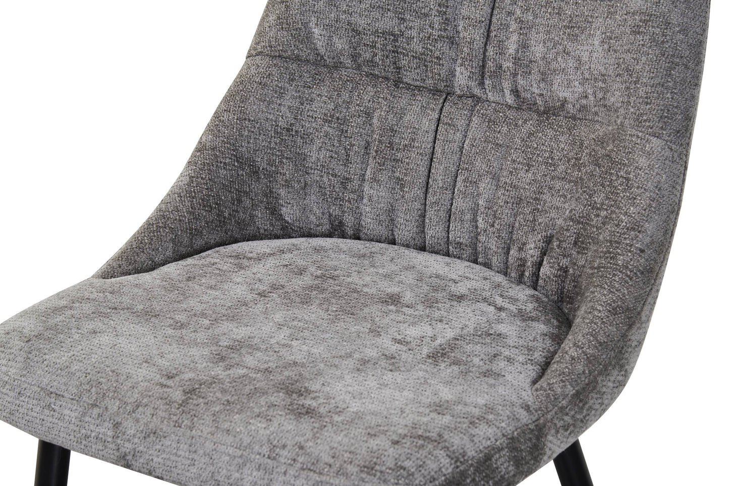 Rhodes Chenille Effect Grey Dining Chair