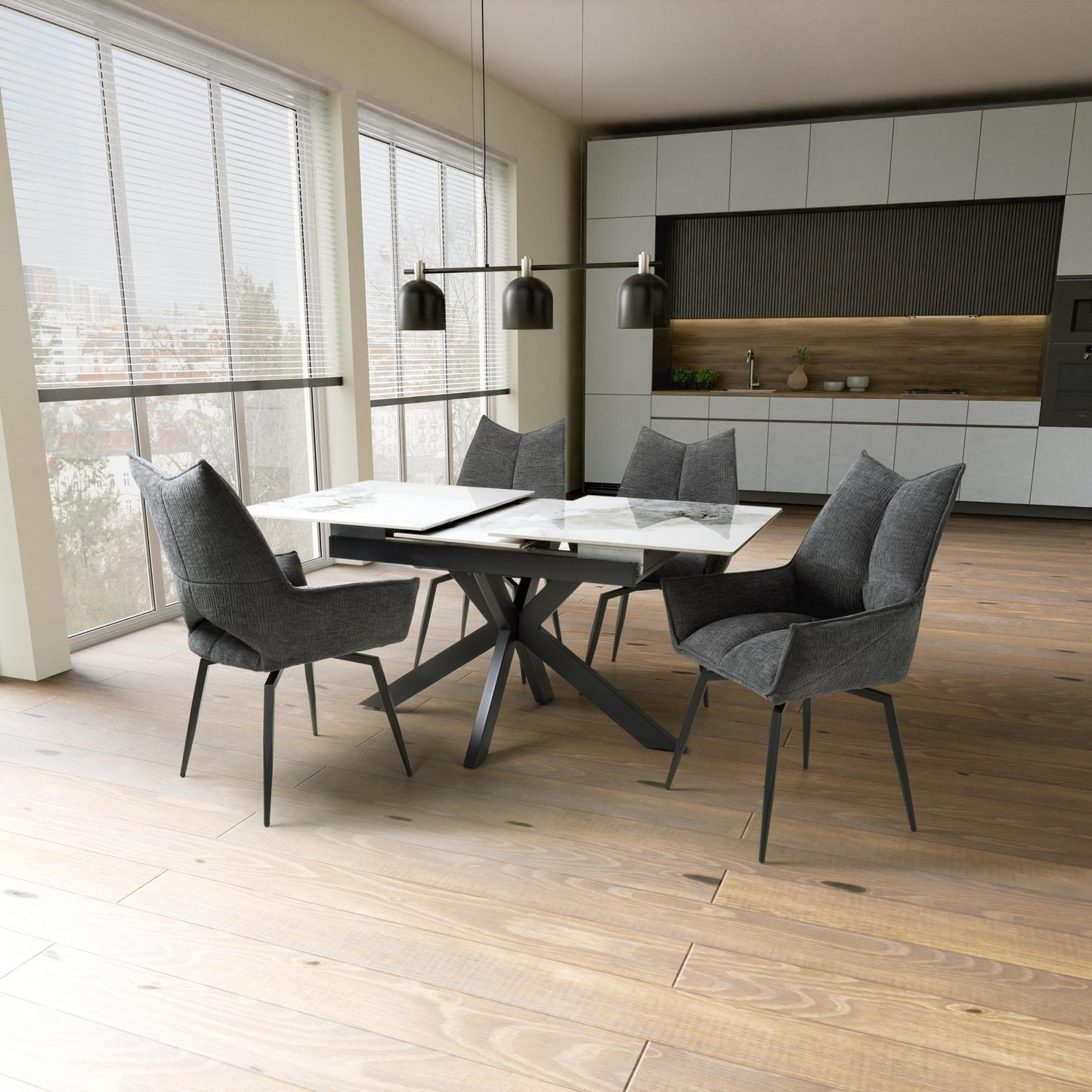 Tokyo 1.8m Extending White Dining Table