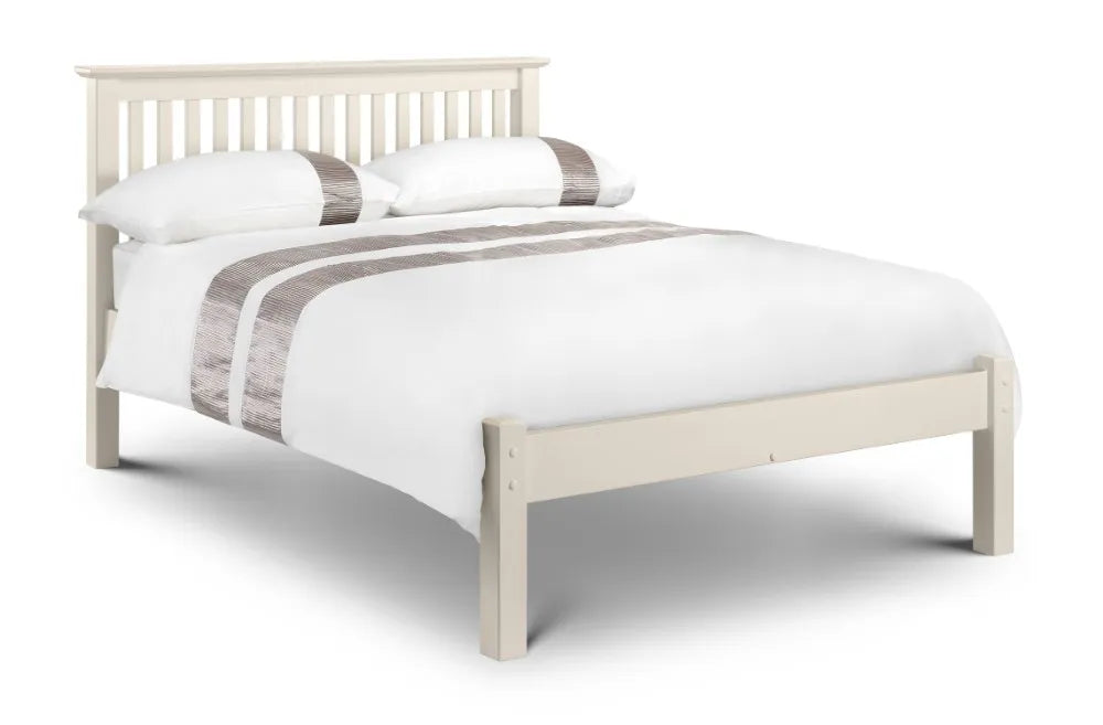 Barcelona Bed LFE White 135cm Double Julian Bowen