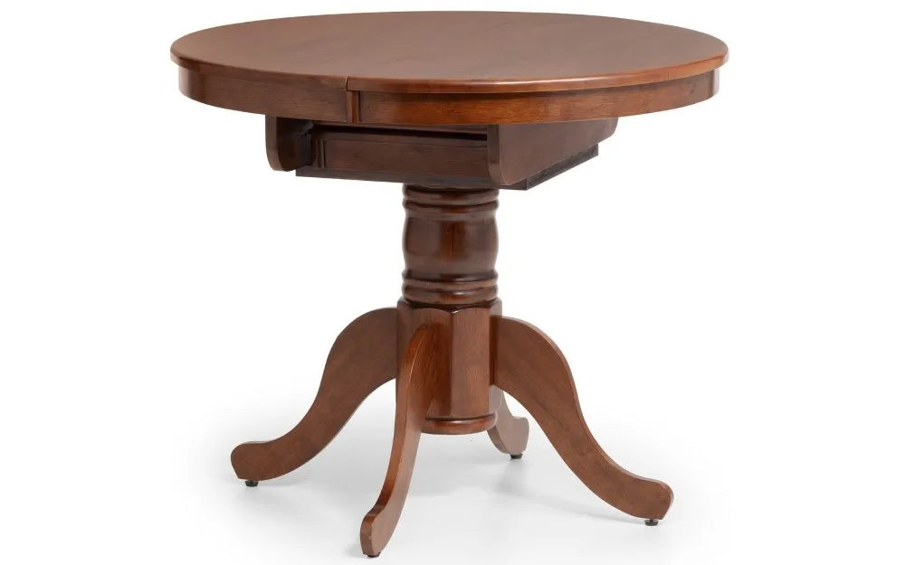 CANTERBURY ROUND TO OVAL EXTENDING TABLE - MAHOGANY Julian Bowen