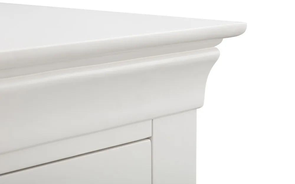 Clermont 2 Drawer Bedside - White Julian Bowen