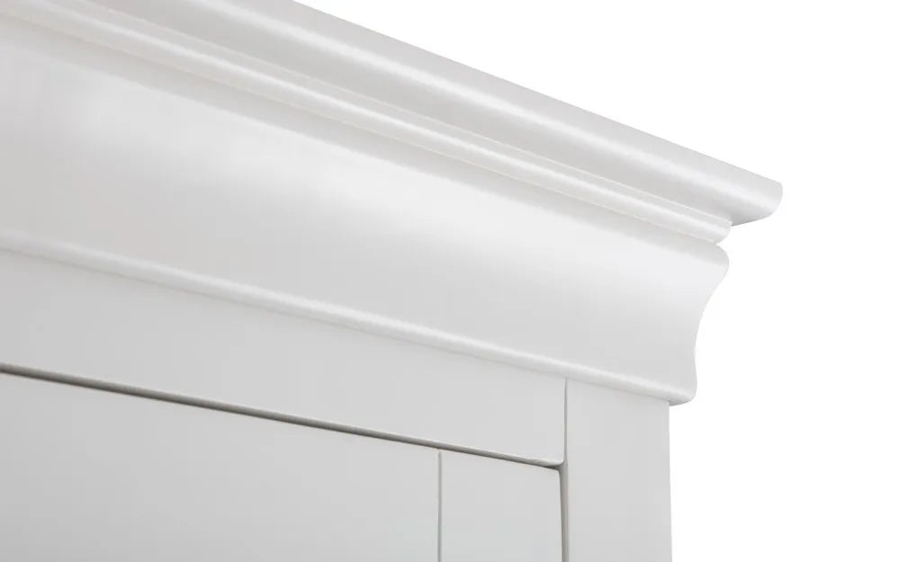 Clermont 2 Door 1 Drawer Wardrobe - White Julian Bowen