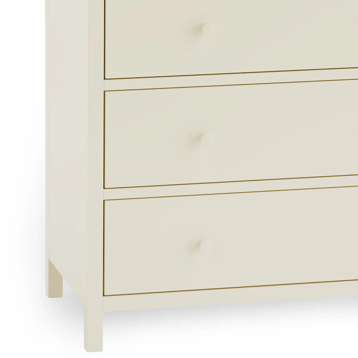Coxmoor 5 Drawer Wide Chest - Ivory & Oak