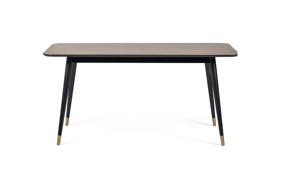 FINDLAY RECTANGULAR DINING TABLE - WALNUT & BLACK Julian Bowen