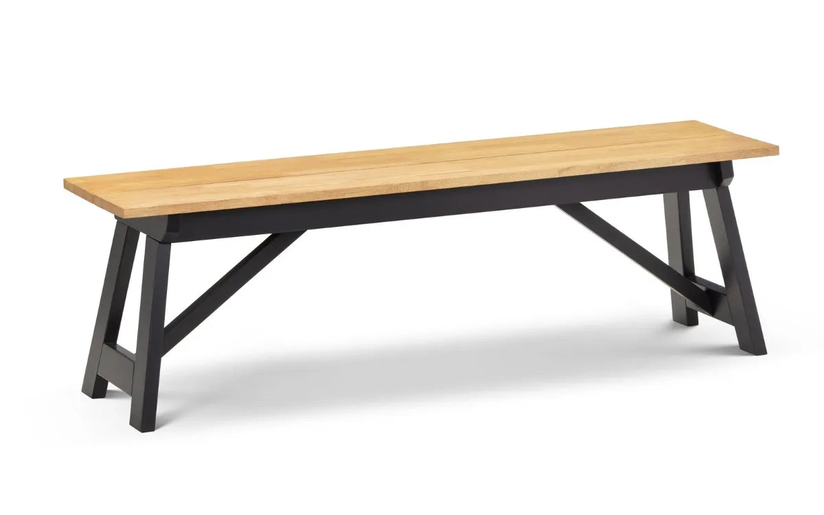 HOCKLEY BENCH BLACK/OAK Julian Bowen