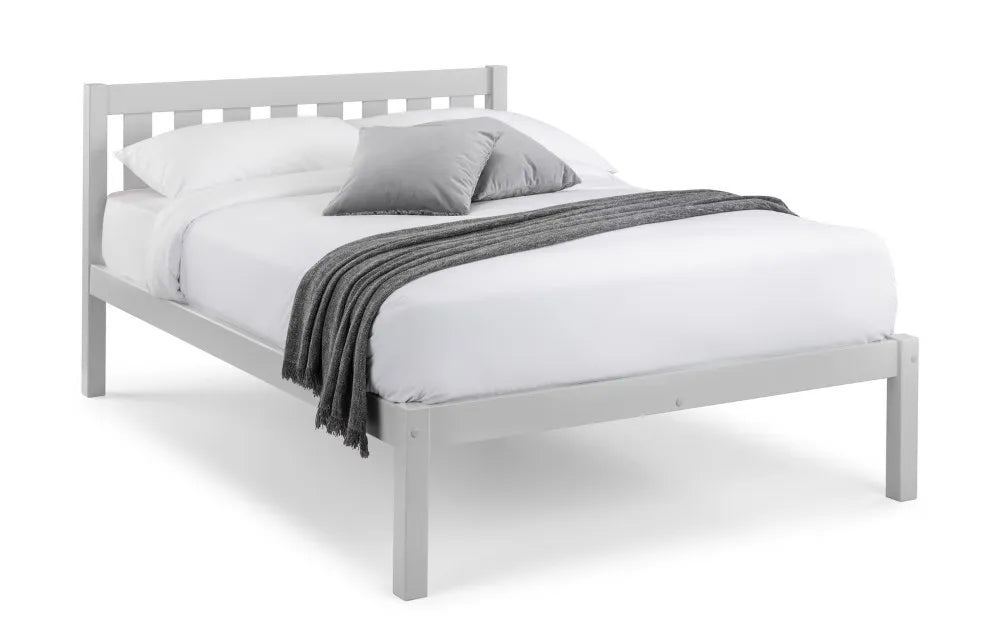 Luna Bed 135cm Double - Dove Grey Julian Bowen