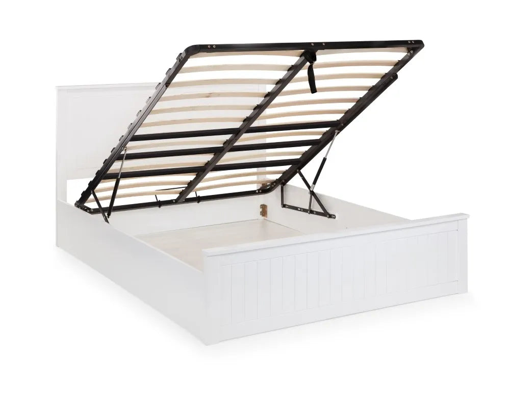 Maine Ottoman Bed 135cm Double - Surf White Julian Bowen