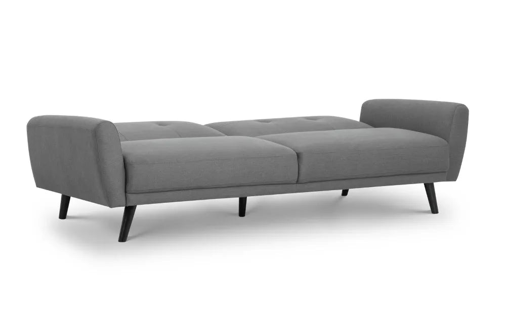 Monza Fabric Sofa Bed - Grey Julian Bowen
