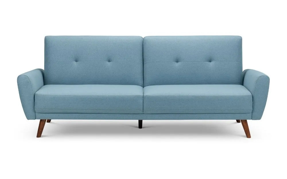 Monza Fabric Sofa Bed - Blue Julian Bowen