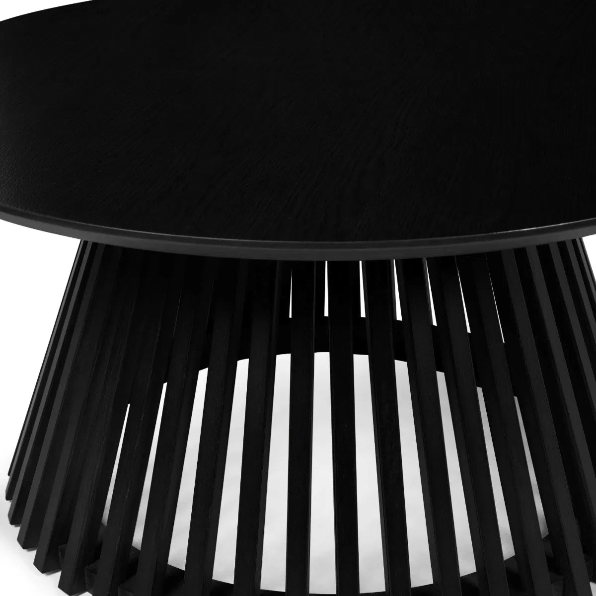 Ollie Black 80cm Round Coffee Table