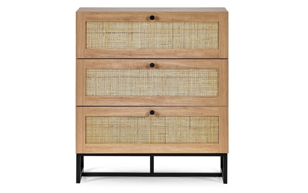 Padstow 3 Drawer Chest - Oak Julian Bowen