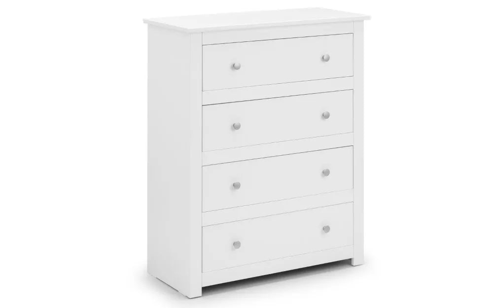 Radley 4 Drawer Chest - Surf White Julian Bowen