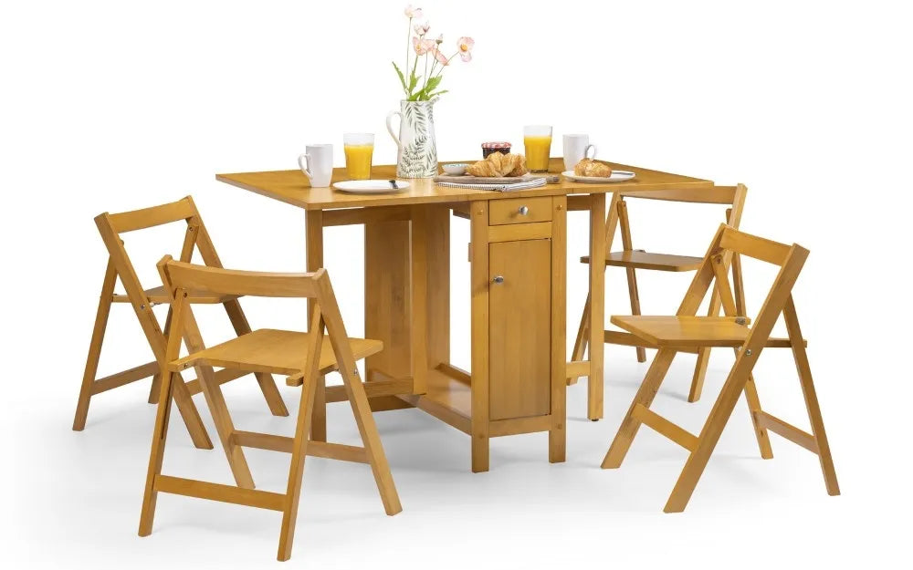SAVOY DINING SET - LIGHT OAK Julian Bowen