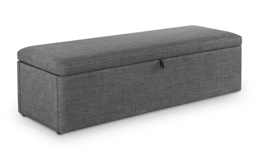 Sorrento Blanket Box Slate Linen - Slate Grey Julian Bowen