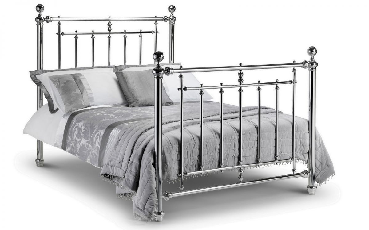 Empress Chrome Bed 150cm King Size Julian Bowen
