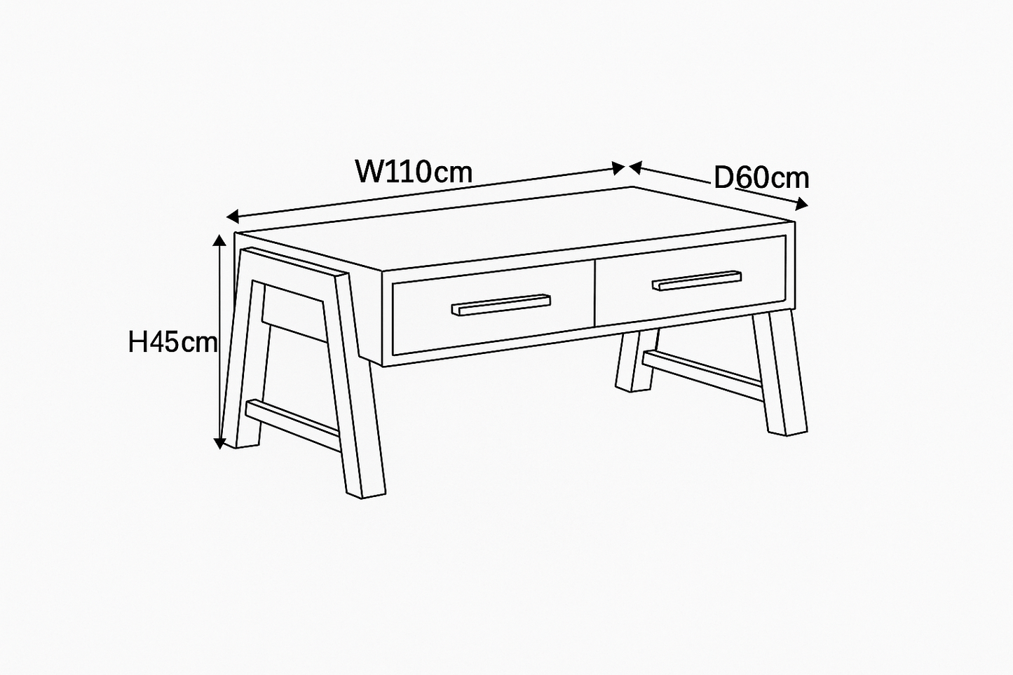 Trinity - Reclaimed Coffee Table