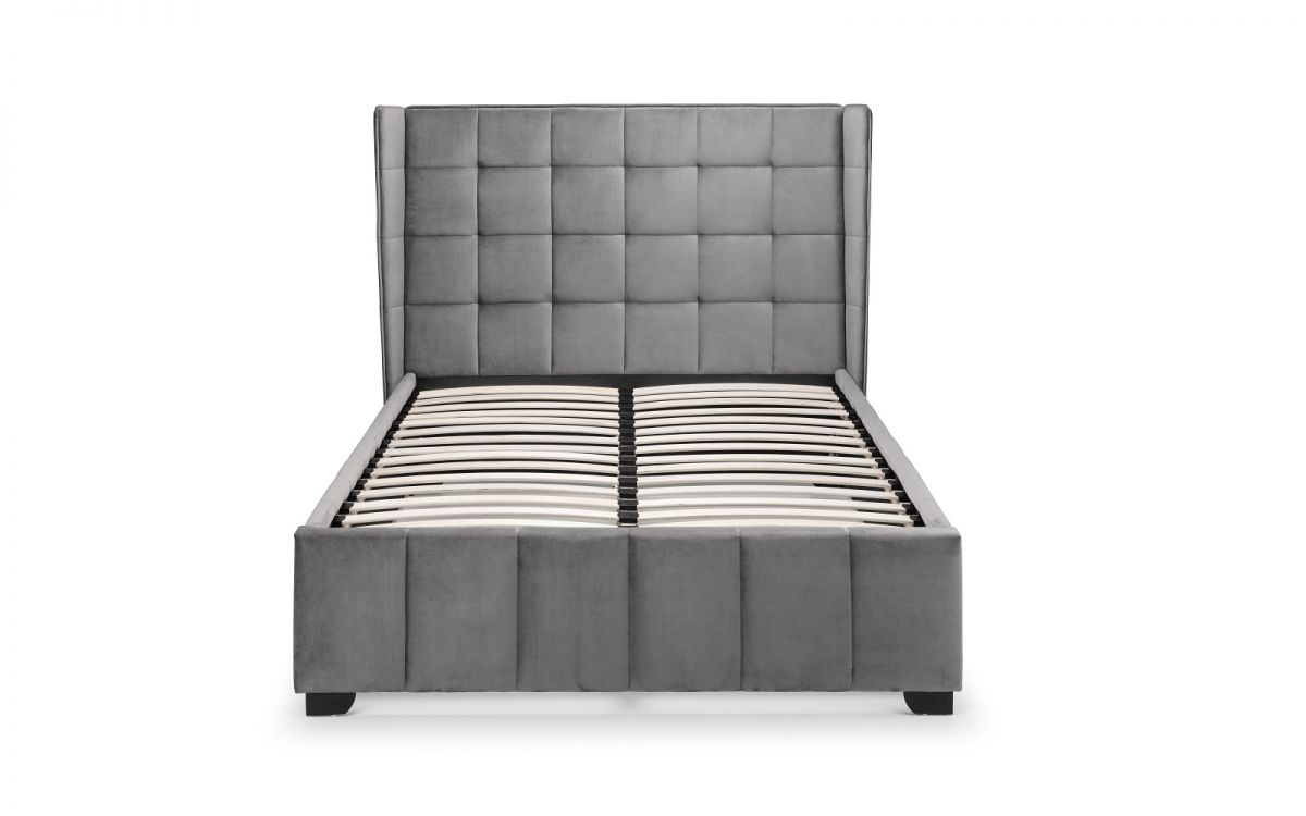 Gatsby Bed 150cm King Size - Light Grey Julian Bowen