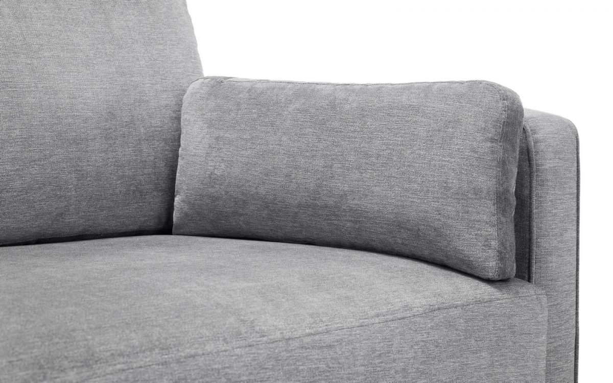 Hayward 3 Seater - Dark Grey Chenille Fabric Julian Bowen