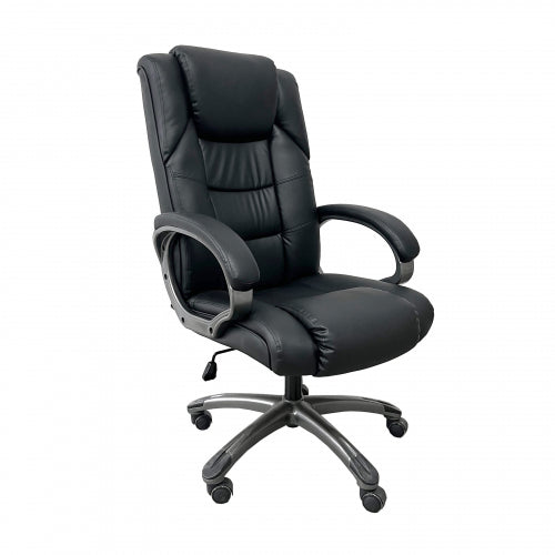 Regent Leather Effect Black Office Chair