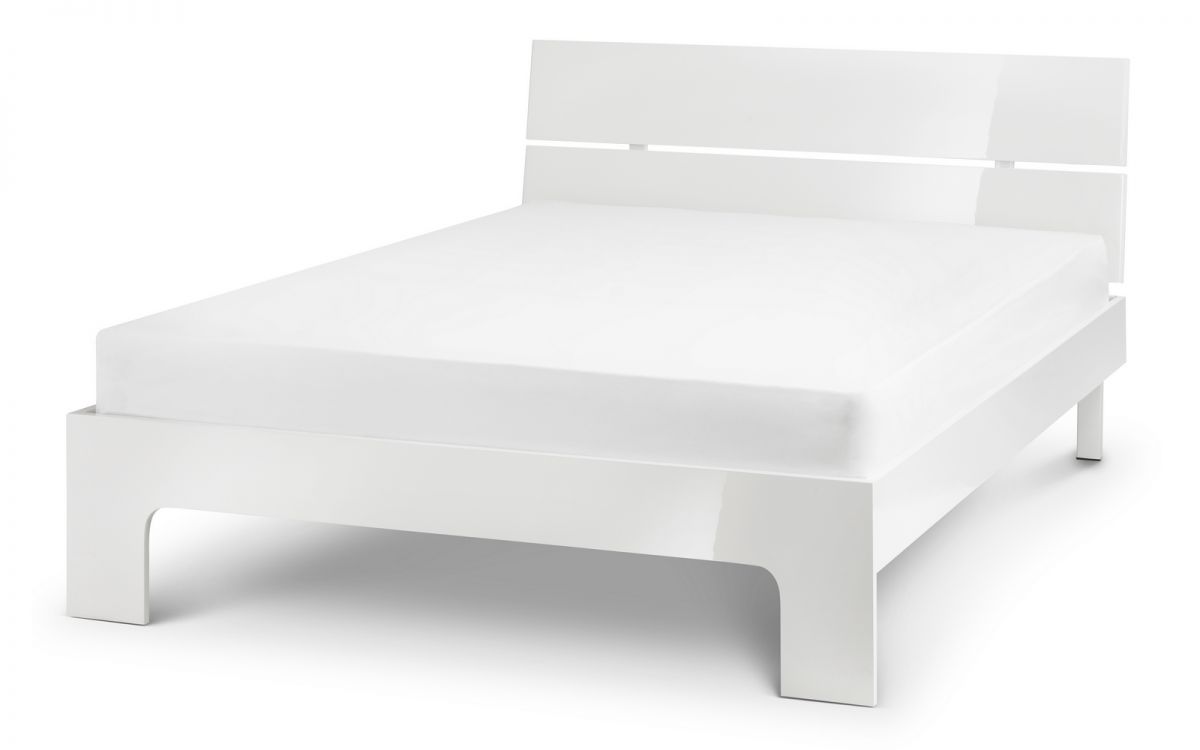 Manhattan Bed 150cm King Size - White Julian Bowen