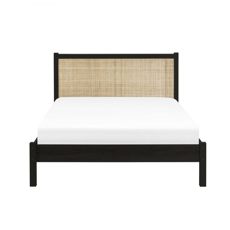 Padstow Rattan 150Cm King Bed - Black