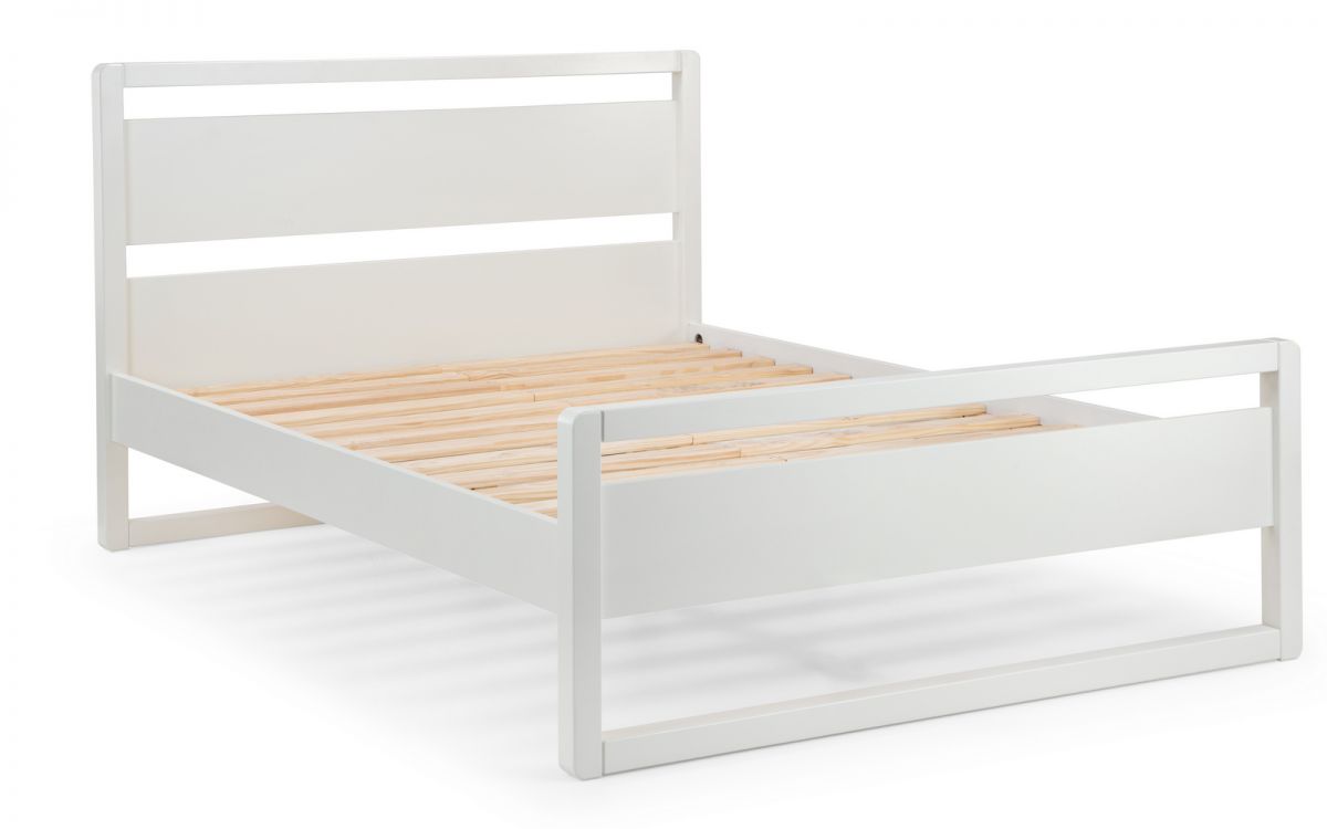 Venice Bed 90cm Single - Surf White Julian Bowen
