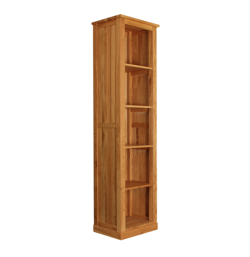 Wood Furniture UK - Shop Mobel Oak Narrow Bookcase - Oakavia