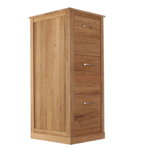 Wood Furniture UK - Shop Mobel Oak 3 Drawer Filing Cabinet - Oakavia