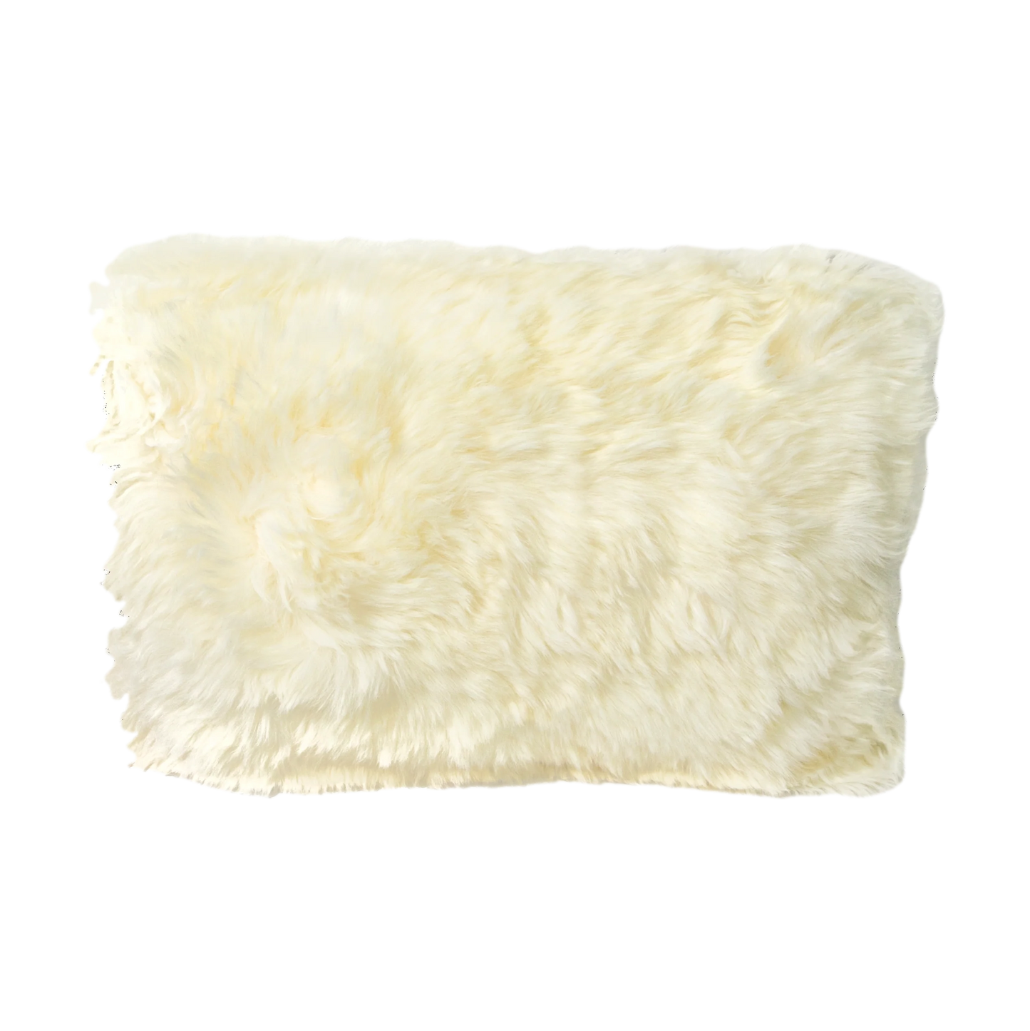 Natural Long Hair Sheepskin Cushion 30 x 50cm - Oakavia