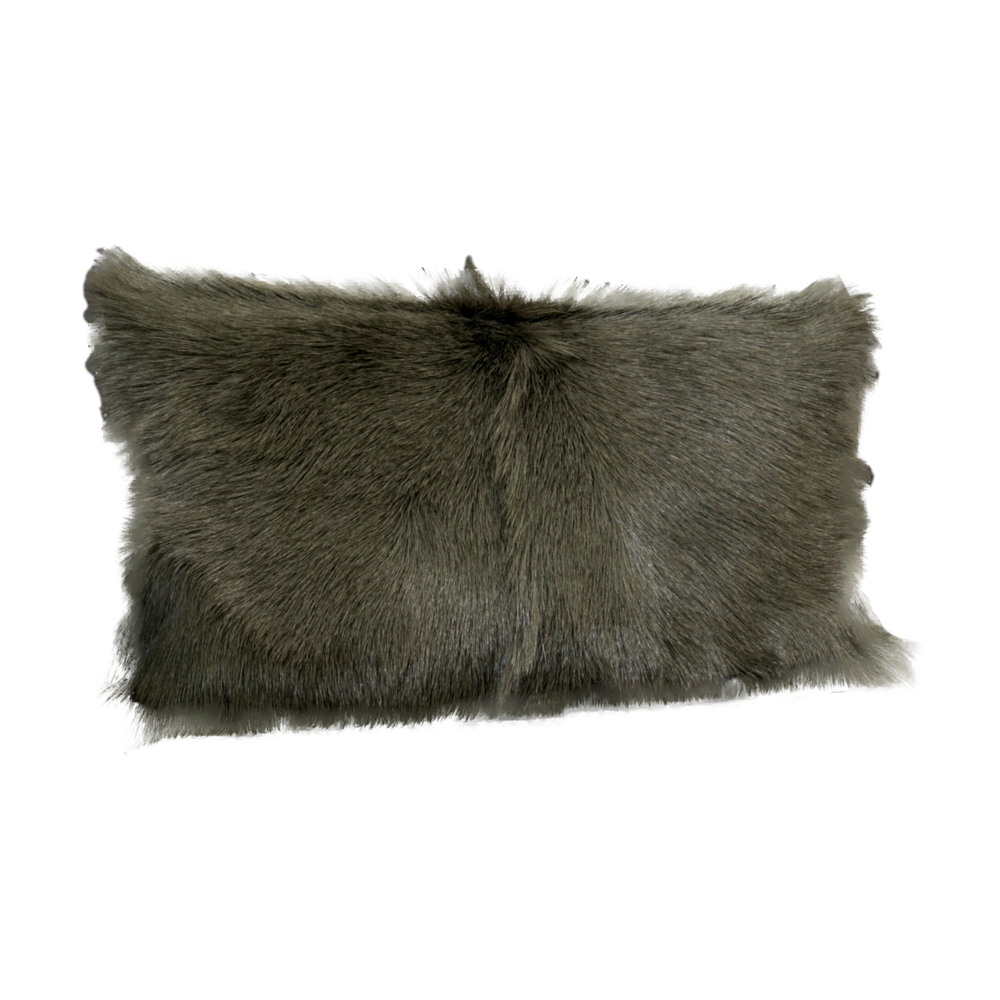 Forest Green Goatskin Cushion 30 x 50cm - Oakavia