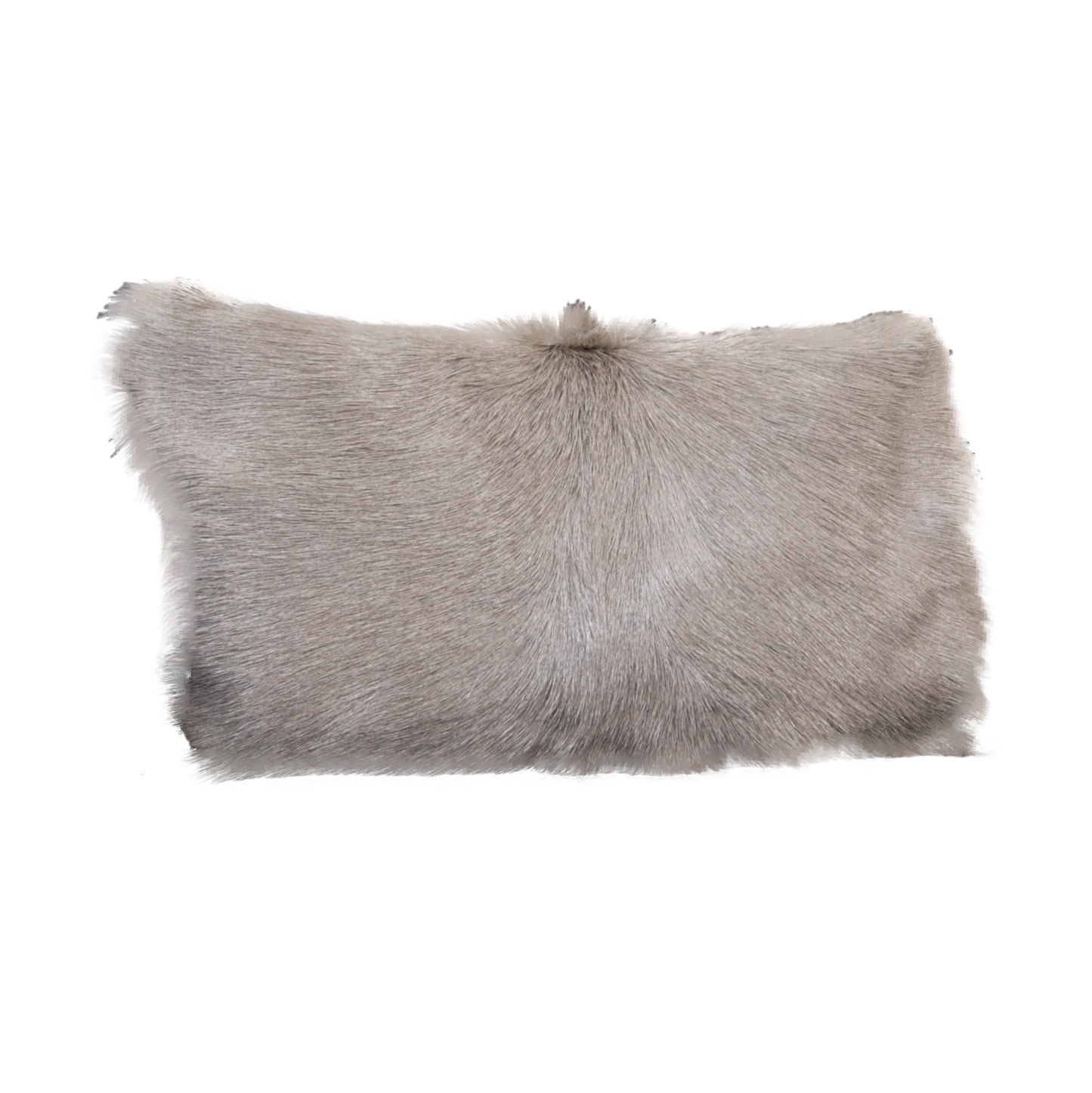 Light Grey Goatskin Cushion 30 x 50cm - Oakavia