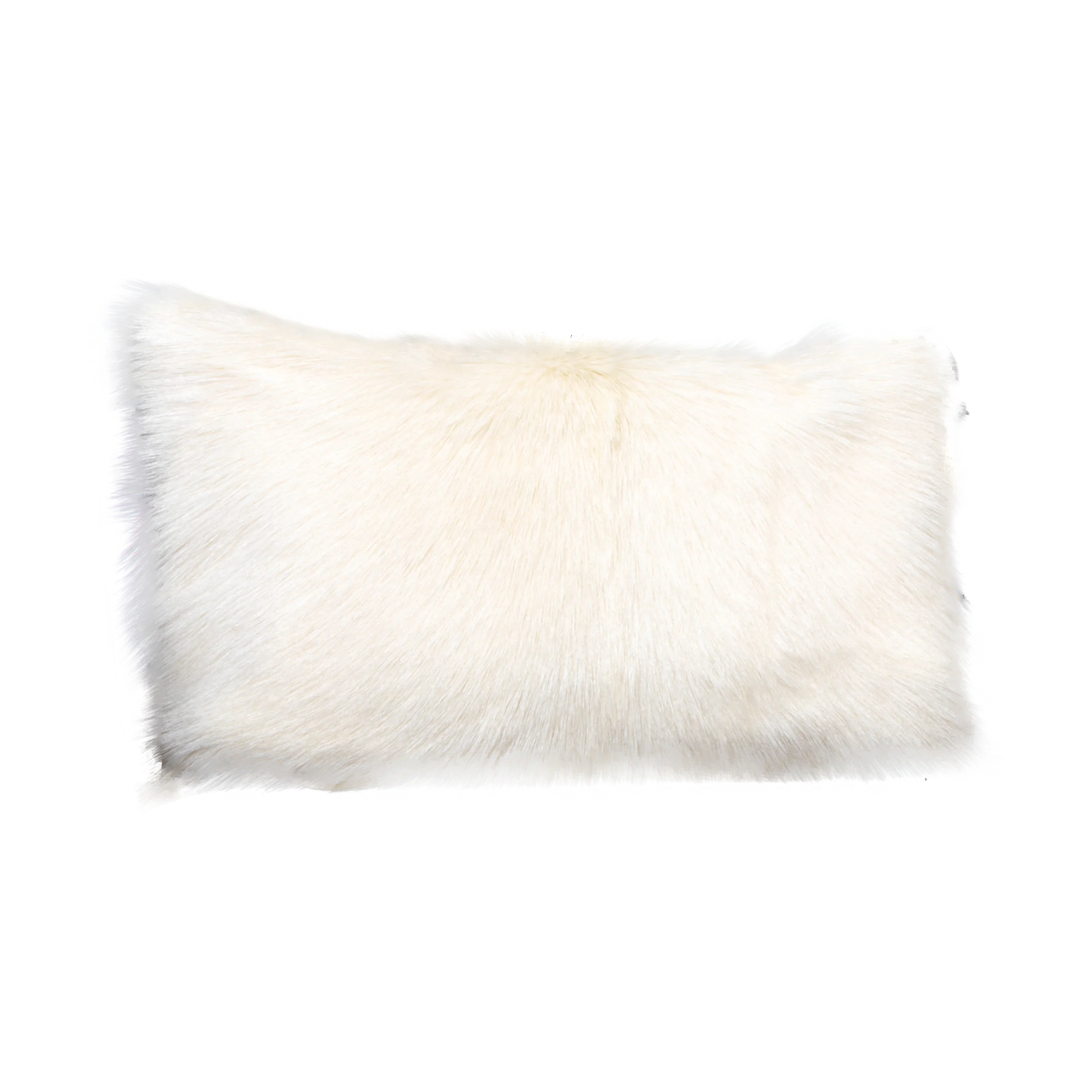 Ivory Goatskin Cushion 30 x 50cm - Oakavia