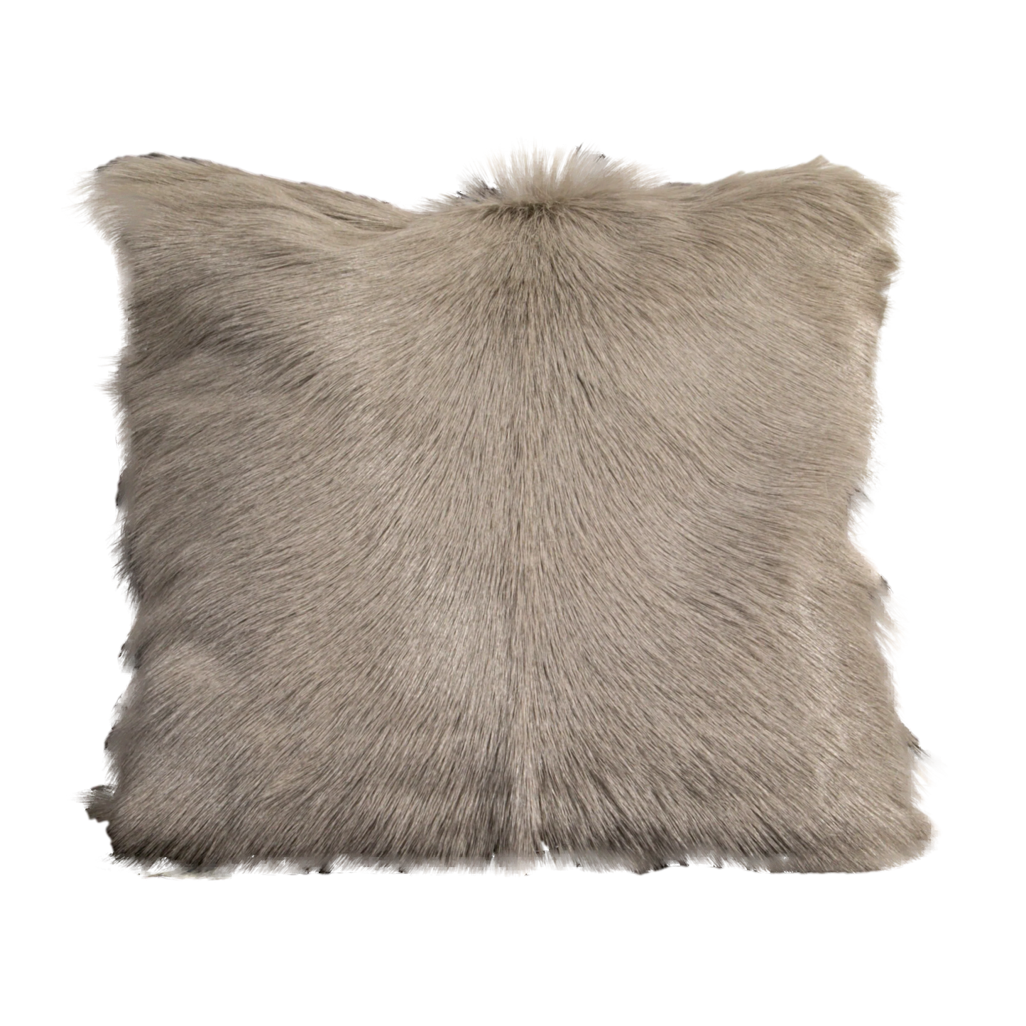 Light Grey Goatskin Cushion 45 x 45cm - Oakavia