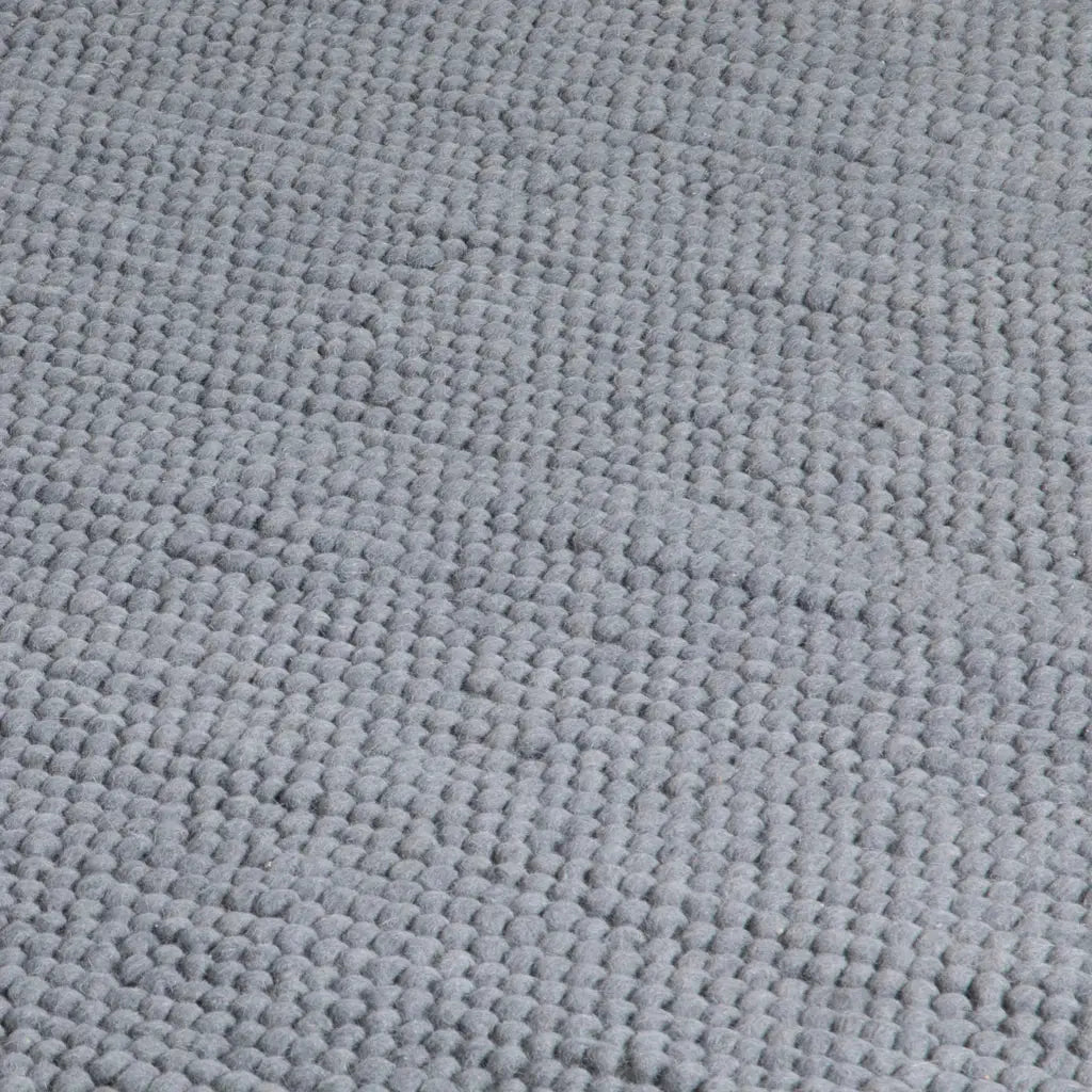 Grey Bubble Large Wool Rug - 160 x 230cm - Oakavia