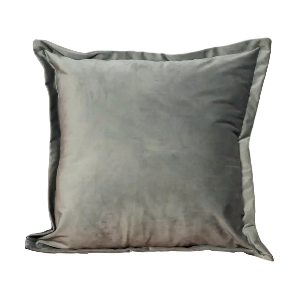 Grey Velvet Cushion Cover - Oakavia