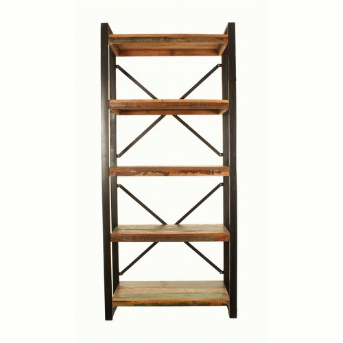 Wood Furniture UK - Shop Urban Chic Large Open Bookcase - Oakavia