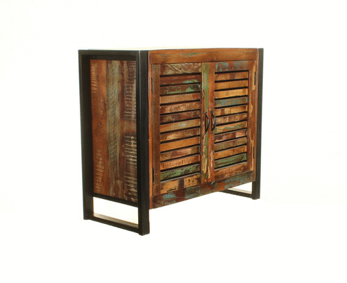 Wood Furniture UK - Shop Urban Chic 2 Door Small Sideboard - Oakavia