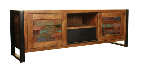 Wood Furniture UK - Shop Urban Chic Widescreen Television Cabinet - Oakavia