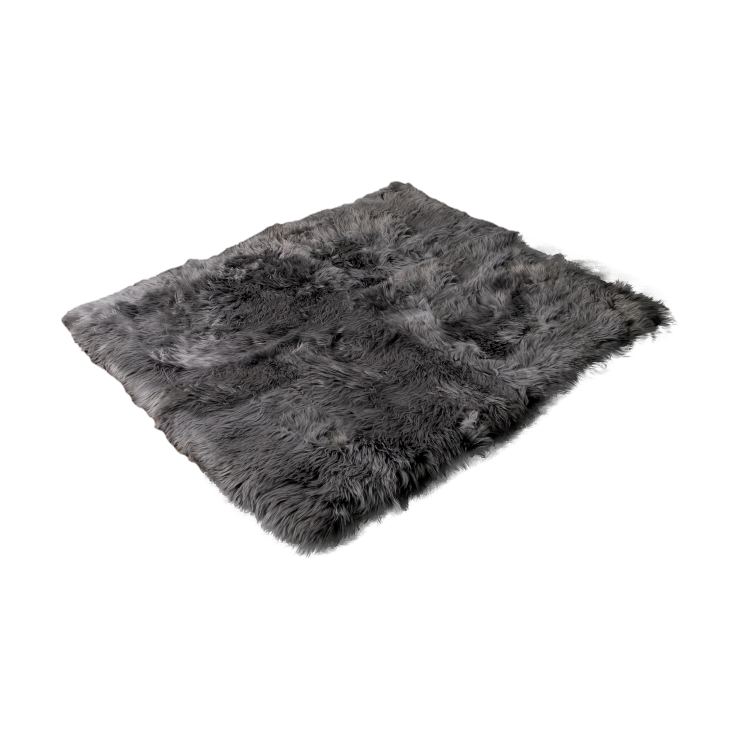 Grey Rectangle Sheepskin Rug- 130 x 150cm - Oakavia