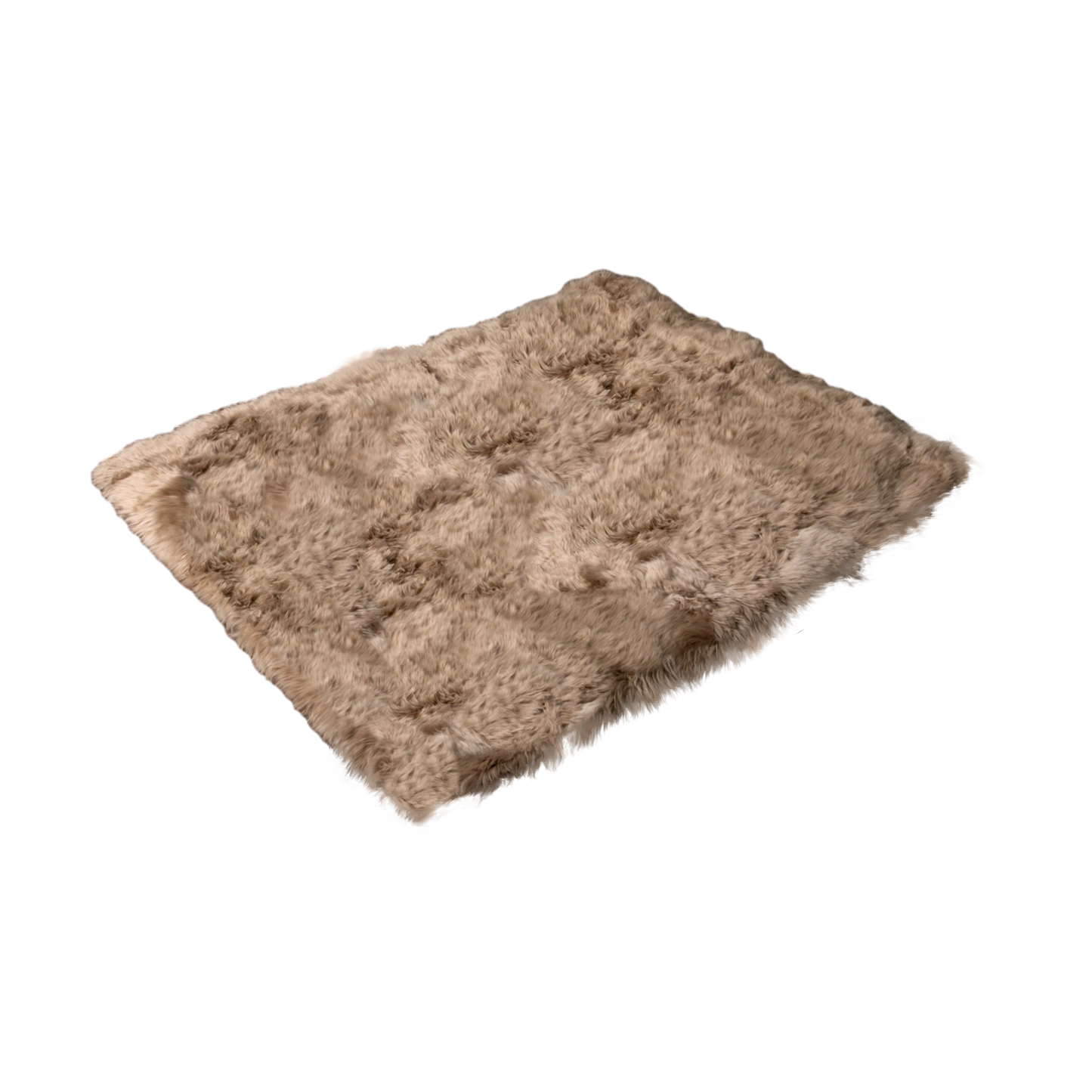 Light Brown Rectangle Sheepskin Rug- 130 x 150cm - Oakavia