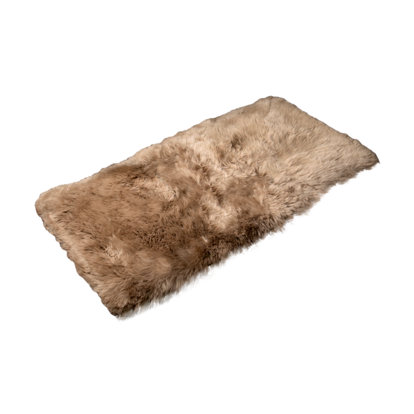 Light Brown Rectangle Sheepskin Rug - 70 x 140cm - Oakavia