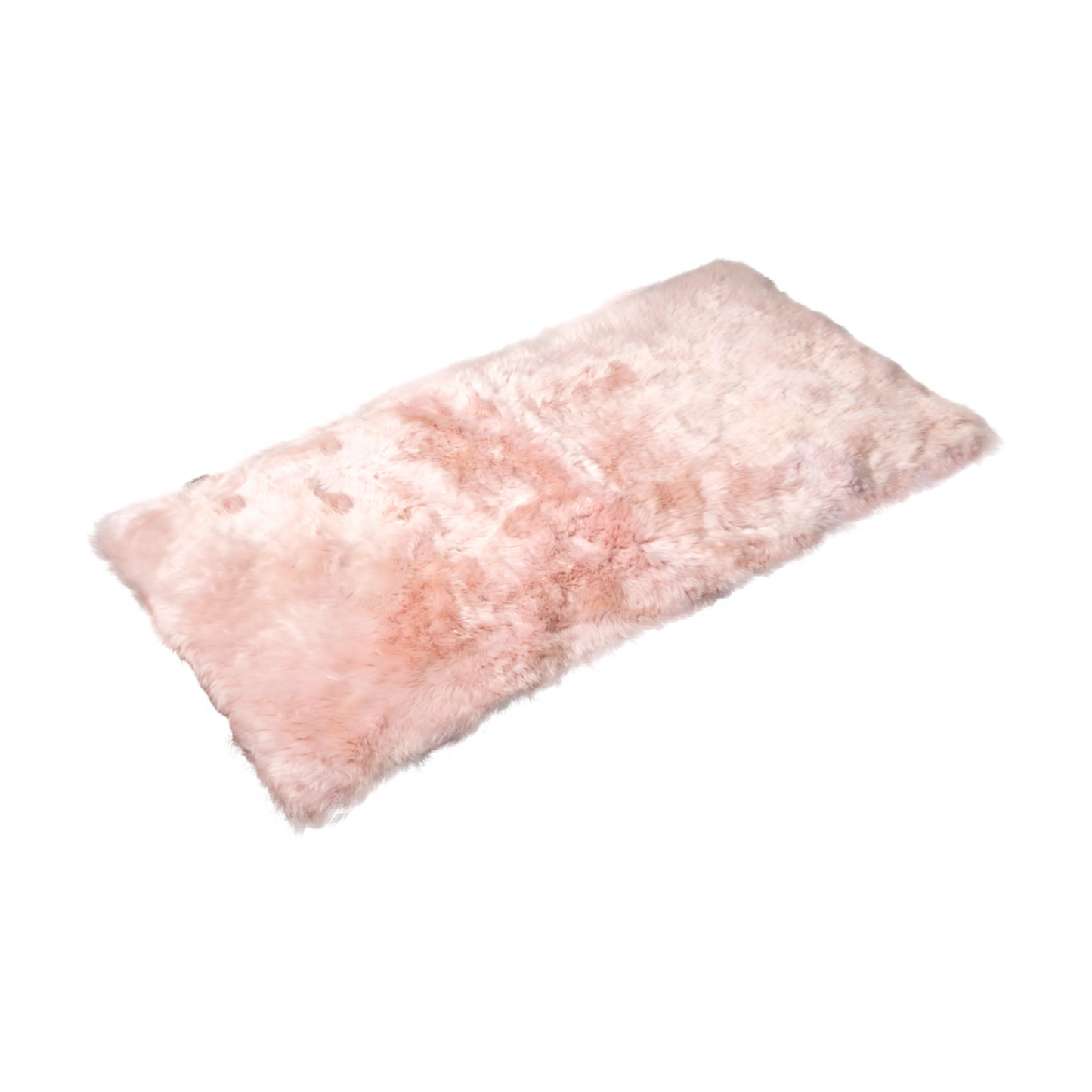 Pink Rectangle Sheepskin Rug - 70 x 140cm - Oakavia