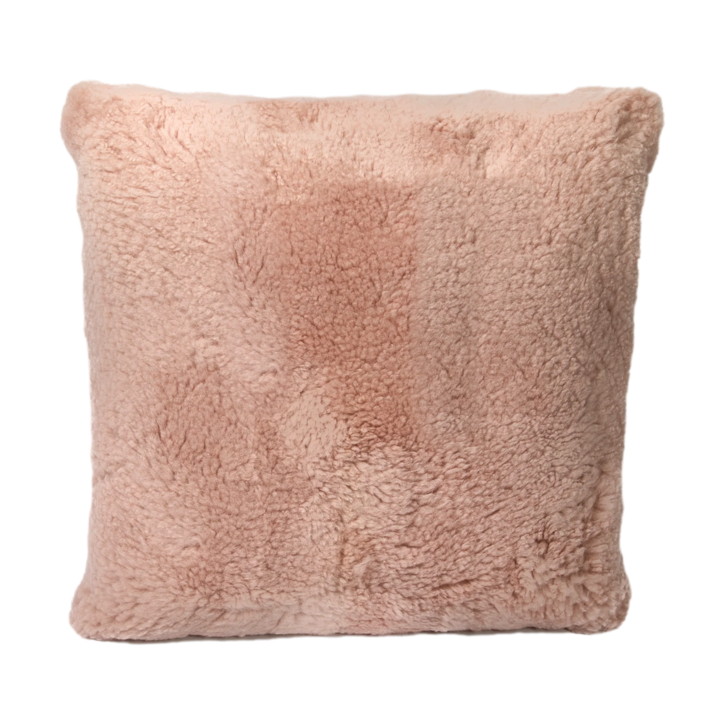Pink Short Pile Sheepskin Cushion 45 x 45cm - Oakavia