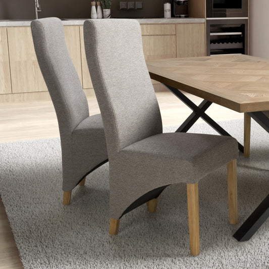 Baxter Weave Mocha Dining Chair (Set of Two)