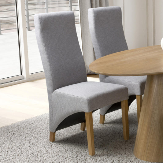 Baxter Weave Light Grey Dining Chair (Set of Two)