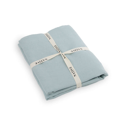 Aqua Super King 100% Linen Fitted Sheet (180x200cm)